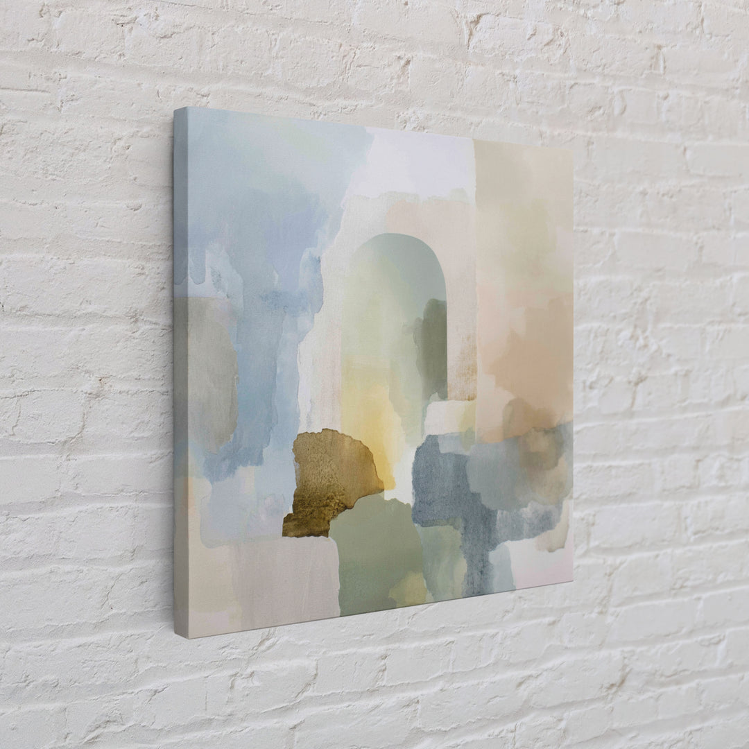 Modern Neutral Arch Abstraction Framed Canvas Print, Waiting Room Art, Luxury Decor, Waiting Room Decor, Abstract Art, Calm, WRA-1x1-93