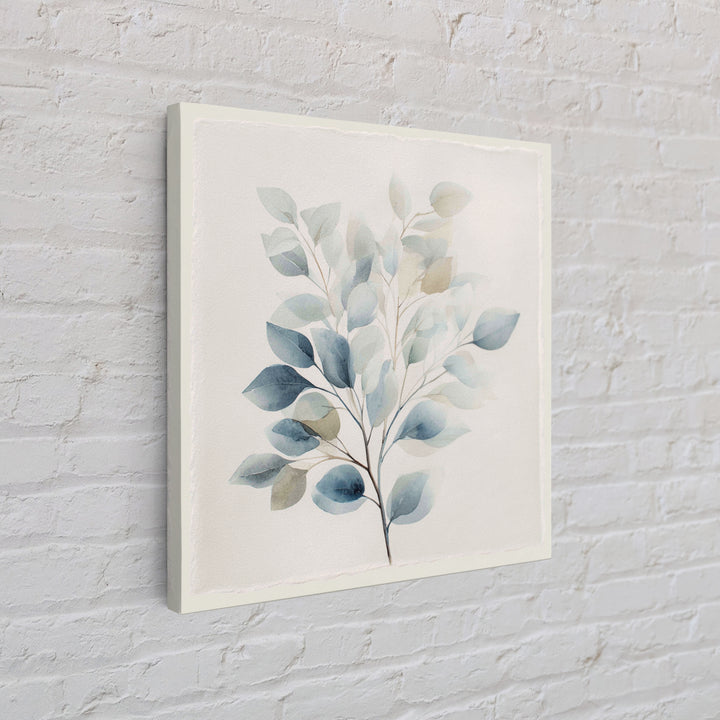 Neutral Botanical Branch Canvas Print, Waiting Room Art, Wall Art, Waiting Room Decor, Oil Painting, Calm, Floral Wall Art, WRA-1x1-99