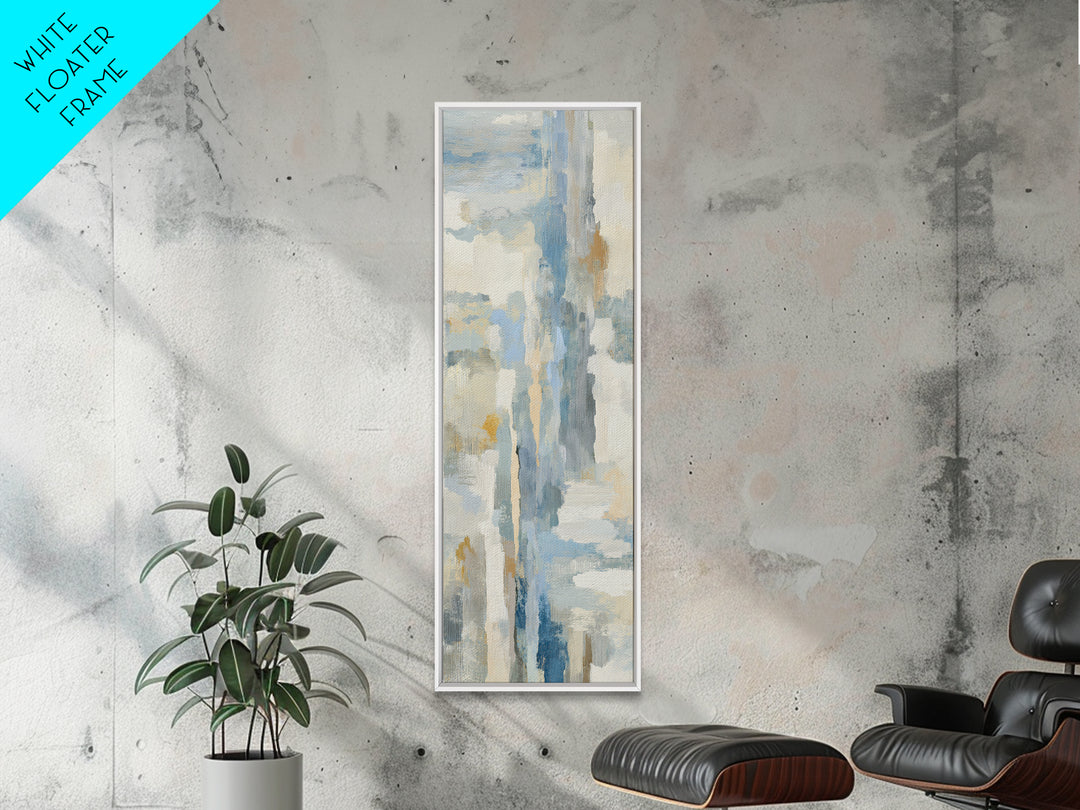 Light Marble Texture Abstract Canvas Print, Waiting Room Art, Boho Decor, Waiting Room Decor, Abstract Art, Calm, WRA-1x3-12