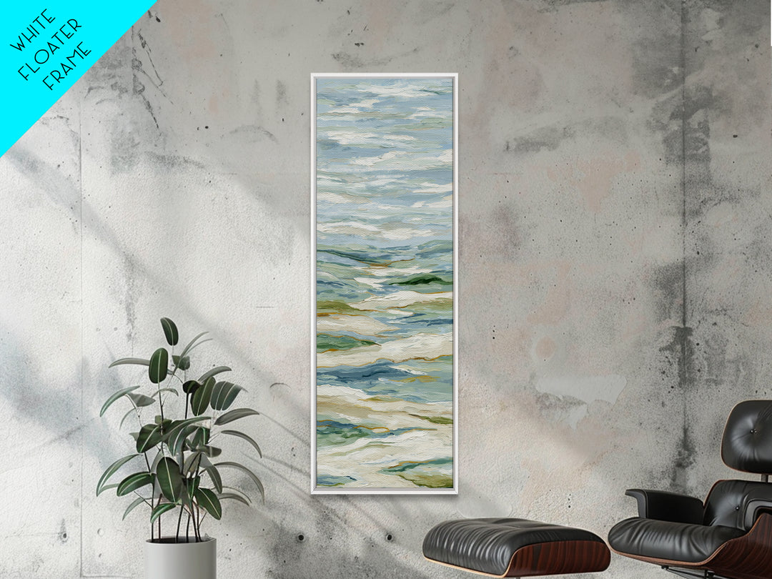 Soft Abstract Waves Canvas Print, Waiting Room Art, Therapy Office Decor, Waiting Room Decor, Fine Art, Calm, Art Print, WRA-1x3-14