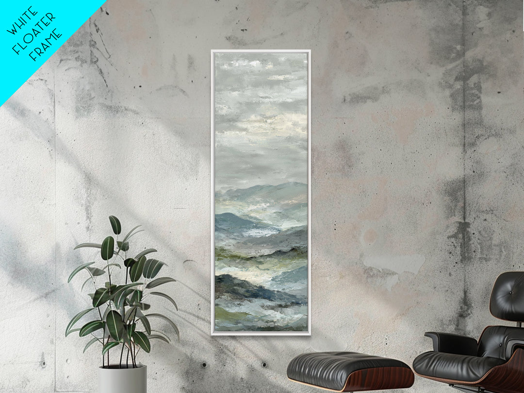 Simple Mountain Layers Canvas Print, Waiting Room Art, Dog Wall Art, Waiting Room Decor, Calm, Boho Decor, Luxury Decor, WRA-1x3-2