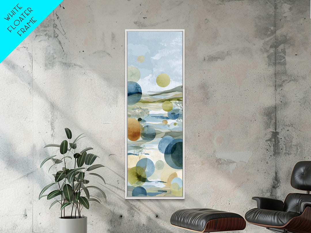 Abstract Circles Suggesting Calm Movement Canvas Print, Waiting Room Art, Dental Wall Art, Waiting Room Decor, Fine Art, Calm, WRA-1x3-22