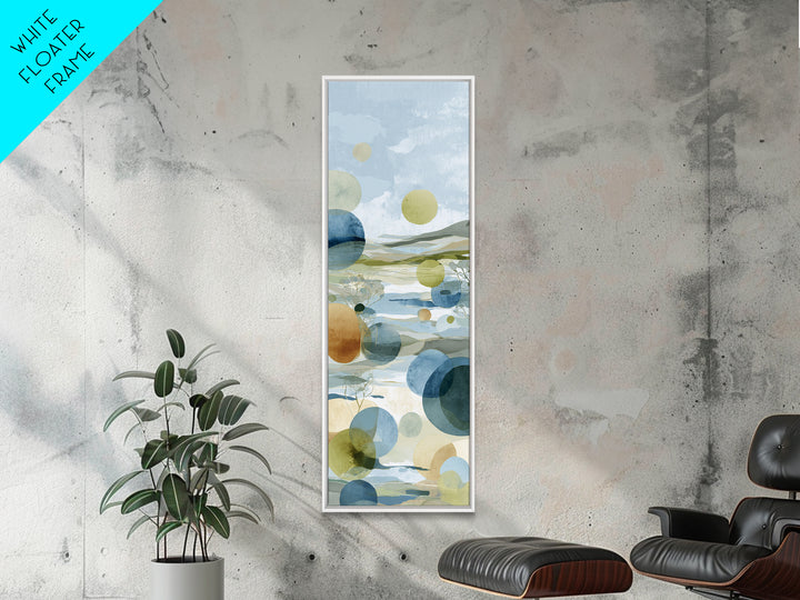 Abstract Circles Suggesting Calm Movement Canvas Print, Waiting Room Art, Dental Wall Art, Waiting Room Decor, Fine Art, Calm, WRA-1x3-22