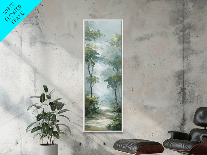 Misty Forest Path Canvas Print, Waiting Room Art, Wall Decor, Waiting Room Decor, Fine Art, Calm, Minimalist Wall Art, WRA-1x3-23