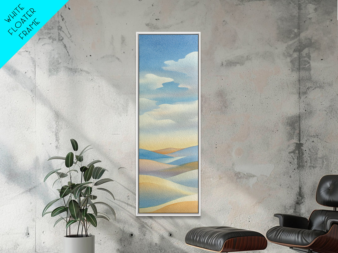 Warm Desert Sunrise Canvas Print, Waiting Room Art, Wall Decor, Waiting Room Decor, Fine Art, Calm, Minimalist Wall Art, WRA-1x3-25