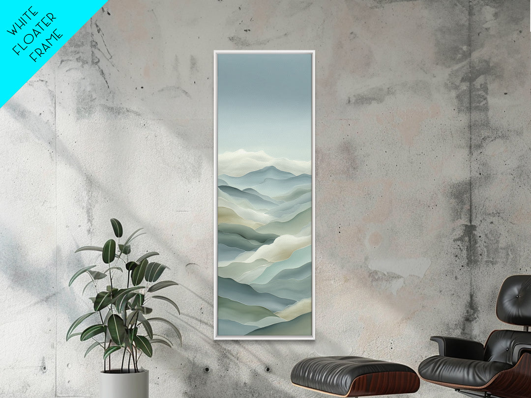 Simple Mountain Layers Canvas Print, Waiting Room Art, Dog Wall Art, Waiting Room Decor, Calm, Boho Decor, Luxury Decor, WRA-1x3-26