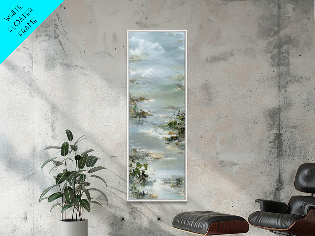 Soft Lavender Botanical Still Life Canvas Print, Waiting Room Art, Textured Painting, Waiting Room Decor, Watercolor Art, Calm, WRA-1x3-32