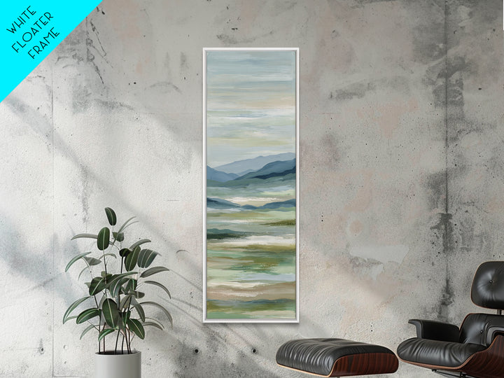 Calming Landscape with Open Sky and Gentle Canvas Print, Waiting Room Art, Statement Artwork, Waiting Room Decor, Oil Painting, WRA-1x3-37