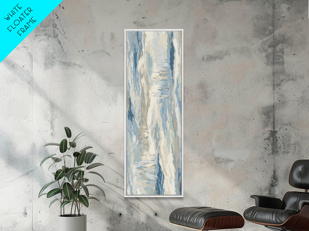 Soft Abstract Waves Canvas Print, Waiting Room Art, Therapy Office Decor, Waiting Room Decor, Fine Art, Calm, Art Print, WRA-1x3-38