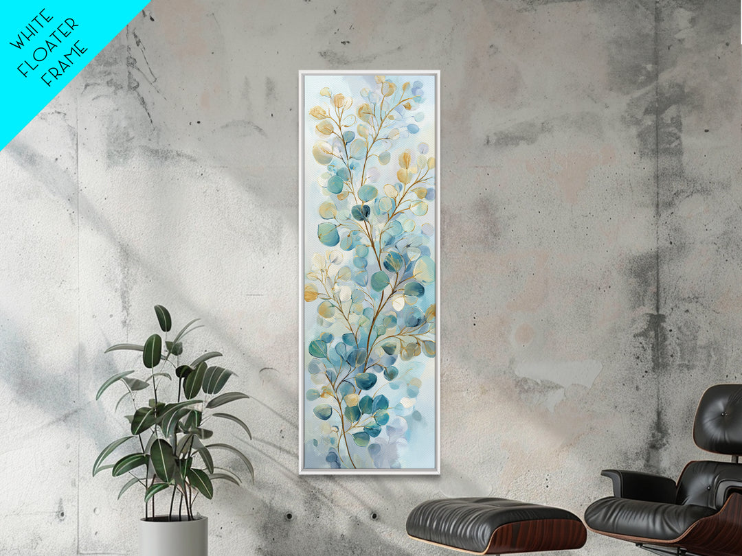 Neutral Botanical Branch Canvas Print, Waiting Room Art, Abstract Art, Waiting Room Decor, Oil Painting, Calm, Landscape, WRA-1x3-39