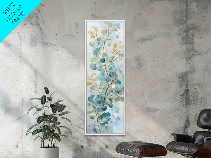 Neutral Botanical Branch Canvas Print, Waiting Room Art, Abstract Art, Waiting Room Decor, Oil Painting, Calm, Landscape, WRA-1x3-39