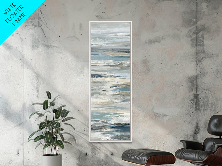 Simple Mountain Layers Framed Canvas Print, Waiting Room Art, Fine Art, Waiting Room Decor, Calm, Minimalist Decor, WRA-1x3-50