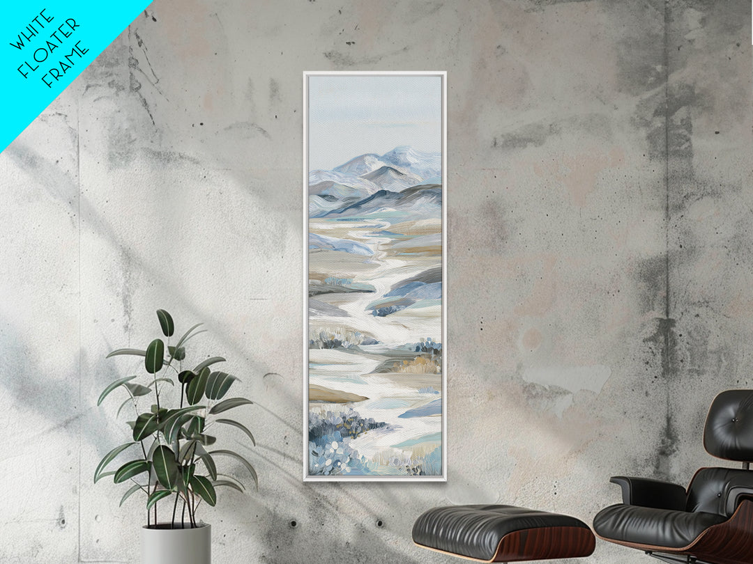 Soft Abstract Waves Framed Canvas Print, Waiting Room Art, Neutral Decor, Waiting Room Decor, Fine Art, Calm, Wall Art, WRA-1x3-62
