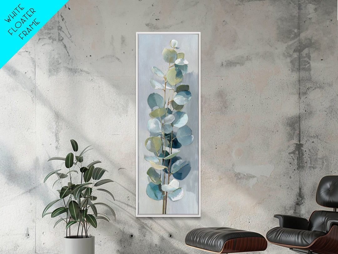 Clean Eucalyptus Leaf Study Canvas Print, Waiting Room Art, Art Print, Waiting Room Decor, Fine Art, Calm, Abstract Art, WRA-1x3-77