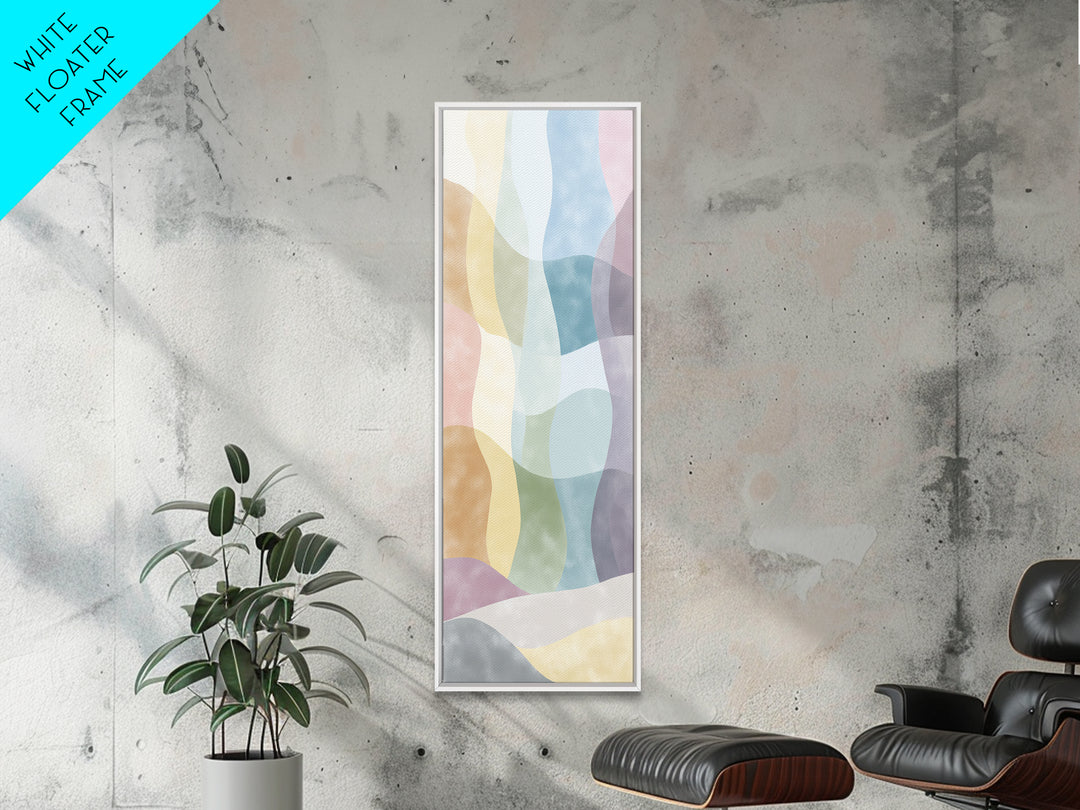 Pastel Rainbow Shapes for Pediatric Spaces Canvas Print, Waiting Room Art, Photography Print, Waiting Room Decor, Abstract Art, WRA-1x3-78