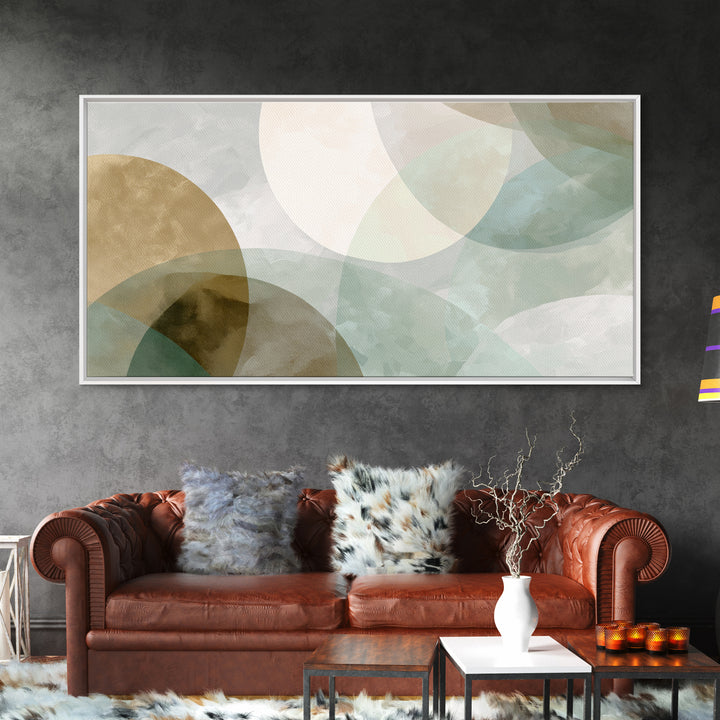 Minimal Geometric Composition Framed Canvas Print, Waiting Room Art, Home Decor, Waiting Room Decor, Fine Art, Calm, Modern Art, WRA-2x1-1