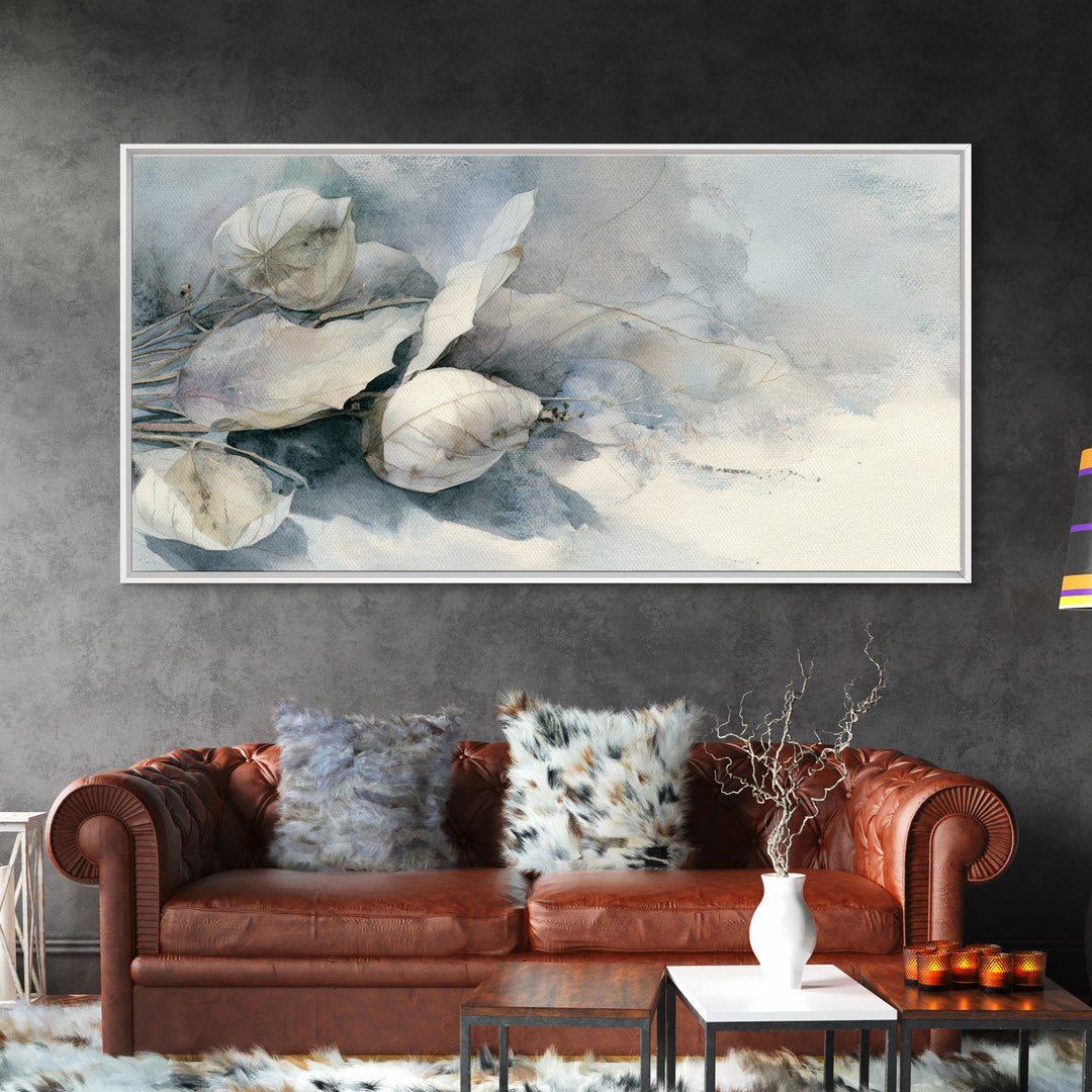 Soft Lavender Botanical Still Life Framed Canvas Print, Waiting Room Art, Home Decor, Waiting Room Decor, Fine Art, Calm, WRA-2x1-40