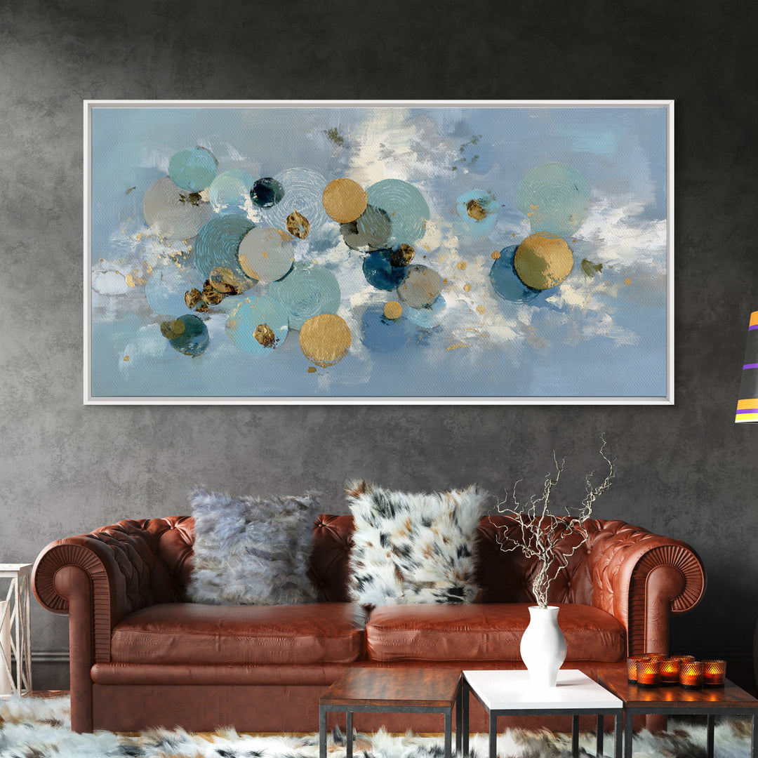 Abstract Circles Suggesting Calm Movement Canvas Print, Waiting Room Art, Waiting Room Decor, Abstract Art, Calm, WRA-2x1-54