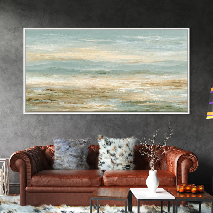Warm Desert Sunrise Canvas Print, Waiting Room Art, Wall Decor, Waiting Room Decor, Fine Art, Calm, Minimalist Wall Art, WRA-2x1-57