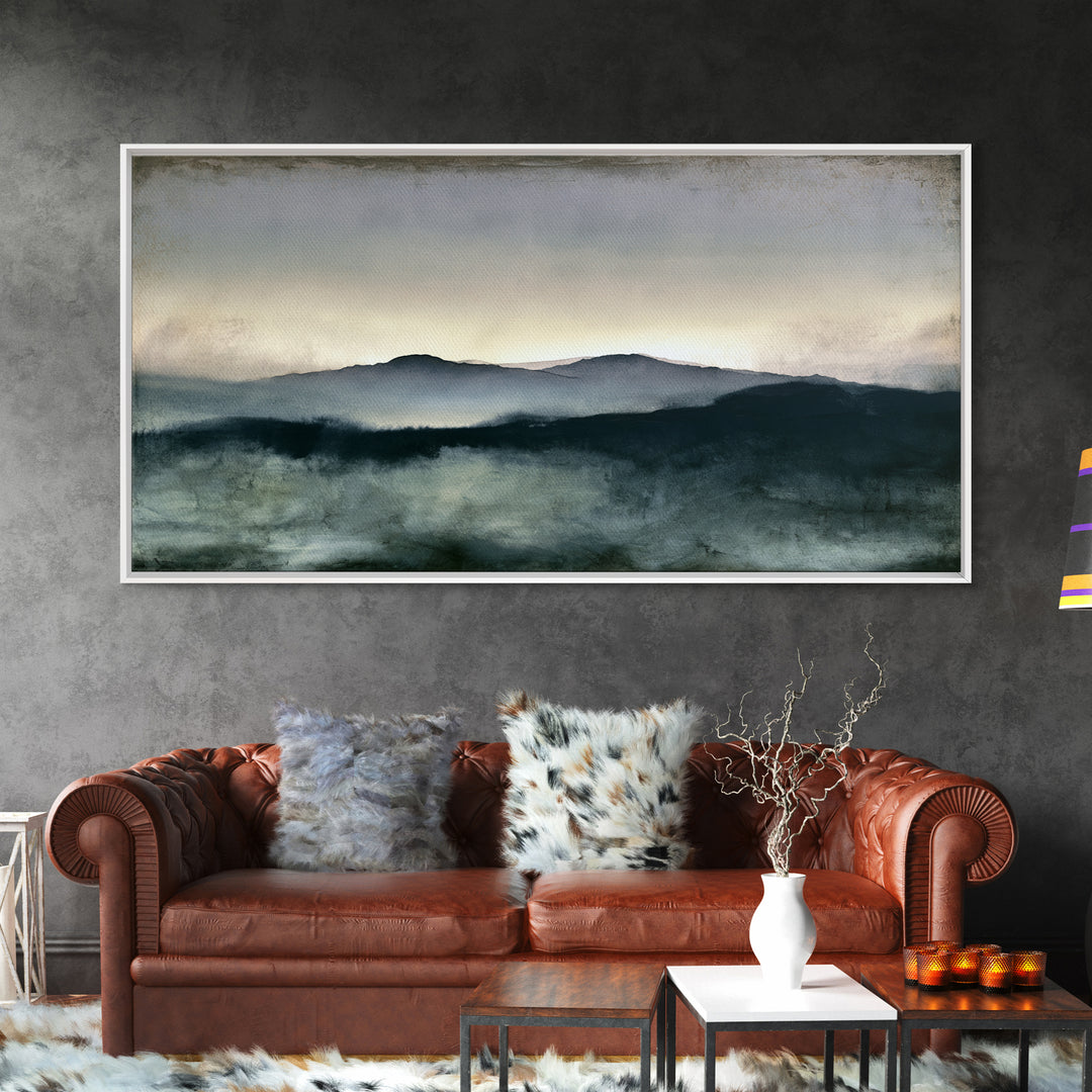 Calming Landscape with Open Sky and Gentle Canvas Print, Waiting Room Art, Living Room Wall Art, Waiting Room Decor, Calm, WRA-2x1-69