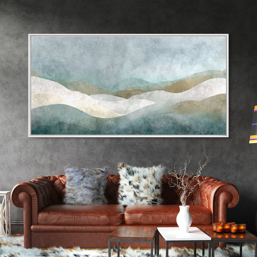 Minimal Geometric Composition Canvas Print, Waiting Room Art, Abstract Art, Waiting Room Decor, Calm, Landscape, WRA-2x1-73