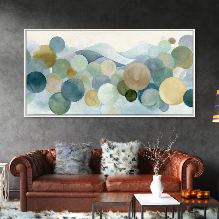 Abstract Circles Suggesting Calm Movement Canvas Print, Waiting Room Art, Waiting Room Decor, Abstract Art, Calm, WRA-2x1-78
