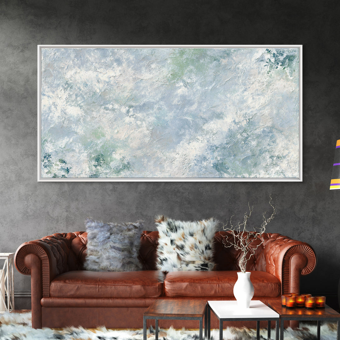 Light Marble Texture Abstract Framed Canvas Print, Waiting Room Art, Modern Art, Waiting Room Decor, Abstract Art, Calm, WRA-2x1-92