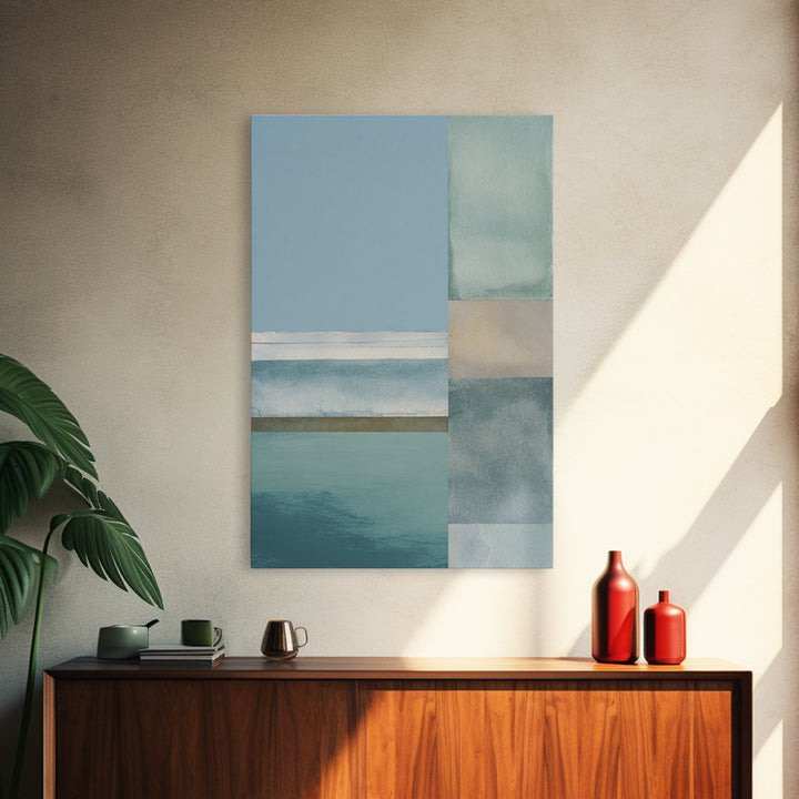 Minimal Geometric Composition Framed Canvas Print, Waiting Room Art, Wall Decor, Waiting Room Decor, Abstract Art, Calm, WRA-2x3-13