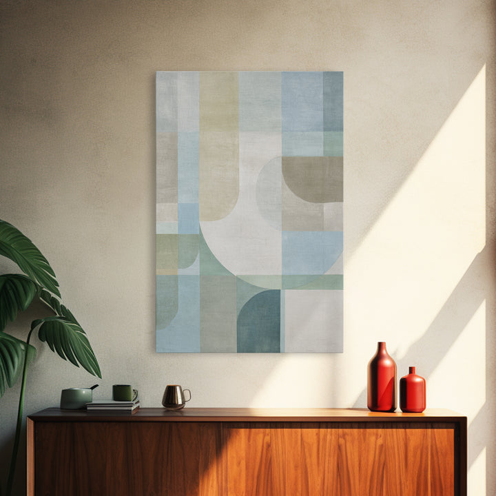 Minimal Geometric Composition Framed Canvas Print, Waiting Room Art, Wall Decor, Waiting Room Decor, Abstract Art, Calm, WRA-2x3-37