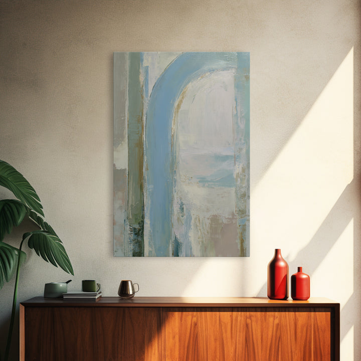 Modern Neutral Arch Abstraction Canvas Print, Waiting Room Art, Home Decor, Waiting Room Decor, Abstract Art, Calm, Modern Art, WRA-2x3-5