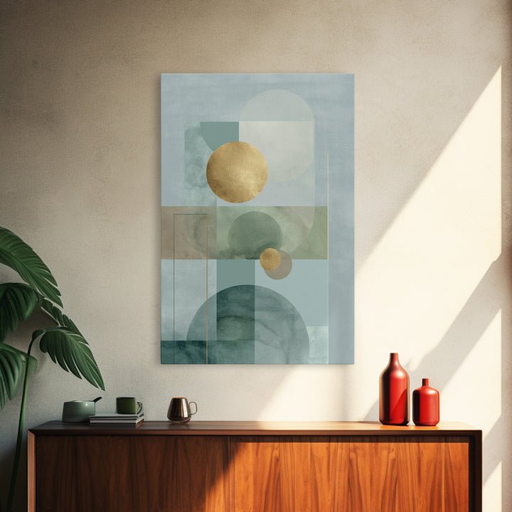 Minimal Geometric Composition Canvas Print, Waiting Room Art, Printable Art, Waiting Room Decor, Calm, Digital Art Print, WRA-2x3-61