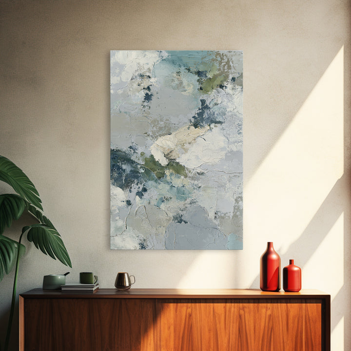 Abstract Circles Suggesting Calm Movement Framed Canvas Print, Waiting Room Art, Abstract Art, Waiting Room Decor, Calm, WRA-2x3-90