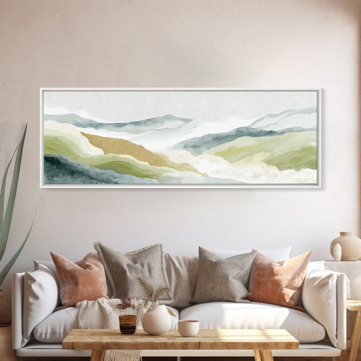 Light Marble Texture Abstract Canvas Print, Waiting Room Art, Landscape, Waiting Room Decor, Abstract Art, Calm, Neutral Decor, WRA-3x1-16
