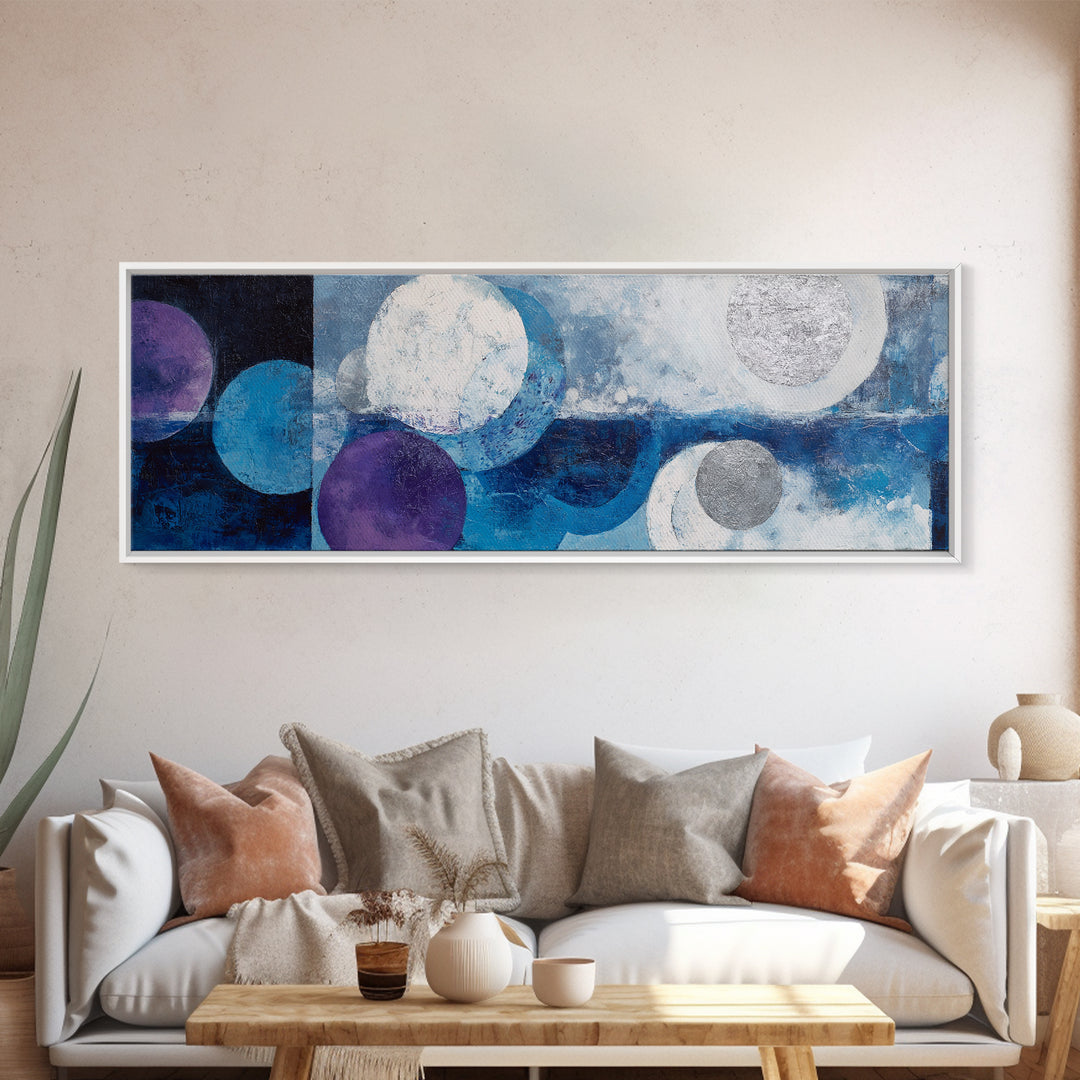Calming Landscape with Open Sky and Gentle Framed Canvas Print, Waiting Room Art, Gallery Wall Art, Waiting Room Decor, Calm, WRA-3x1-17