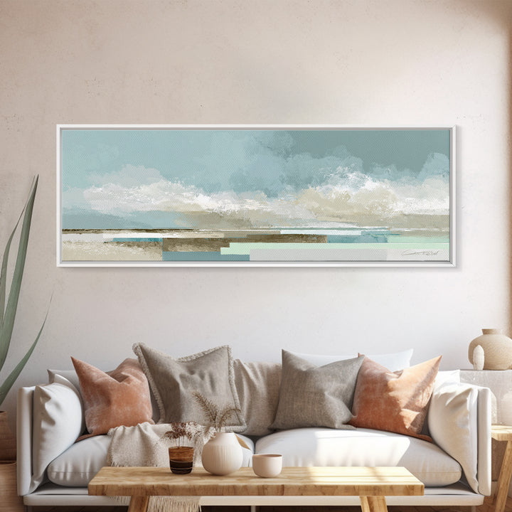 Minimal Geometric Composition Canvas Print, Waiting Room Art, Office Art, Waiting Room Decor, Abstract Art, Calm, Gallery Decor, WRA-3x1-21