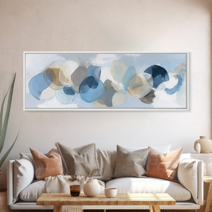Modern Neutral Arch Abstraction Framed Canvas Print, Waiting Room Art, Office Wall Decor, Waiting Room Decor, Abstract Art, WRA-3x1-37