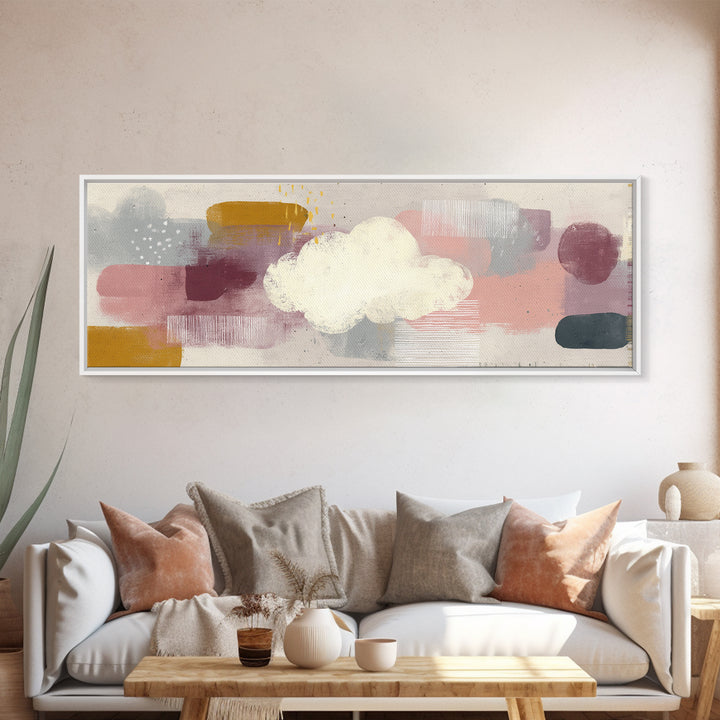 Neutral Botanical Branch Canvas Print, Waiting Room Art, Art, Waiting Room Decor, Calm, Bauhaus Print, Minimalist Wall Art, WRA-3x1-43