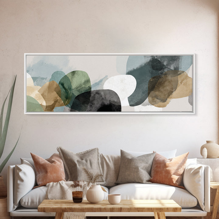 Minimal Geometric Composition Canvas Print, Waiting Room Art, Office Art, Waiting Room Decor, Abstract Art, Calm, Gallery Decor, WRA-3x1-45