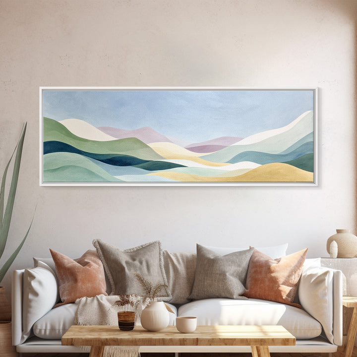 Soft Lavender Botanical Still Life Framed Canvas Print, Waiting Room Art, Boho Decor, Waiting Room Decor, Oil Painting, Calm, WRA-3x1-60