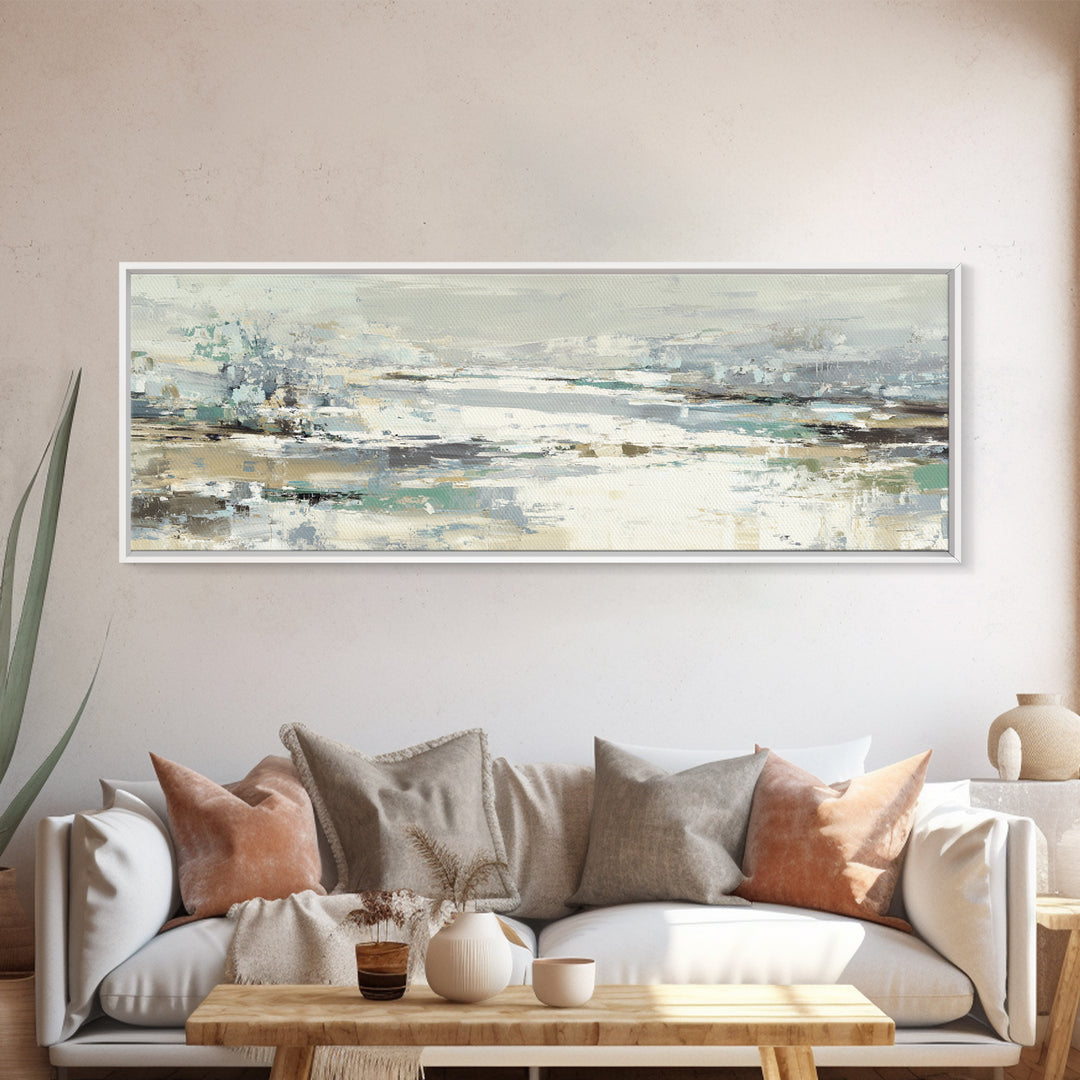 Modern Neutral Arch Abstraction Canvas Print, Waiting Room Art, Dental Wall Art, Waiting Room Decor, Abstract Art, Calm, WRA-3x1-61