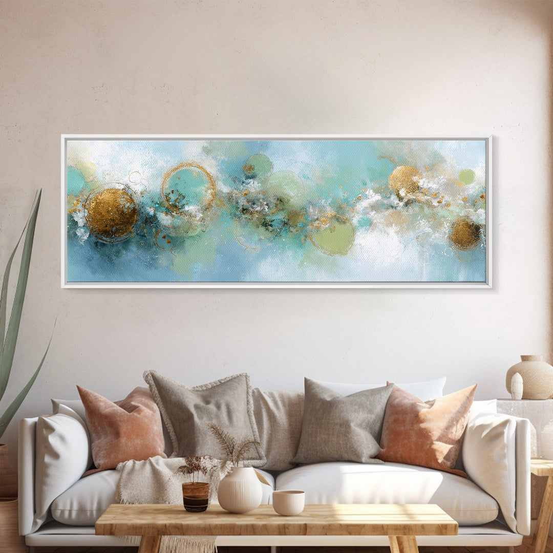 Abstract Circles Suggesting Calm Movement Canvas Print, Waiting Room Art, Dental Wall Art, Waiting Room Decor, Fine Art, Calm, WRA-3x1-98