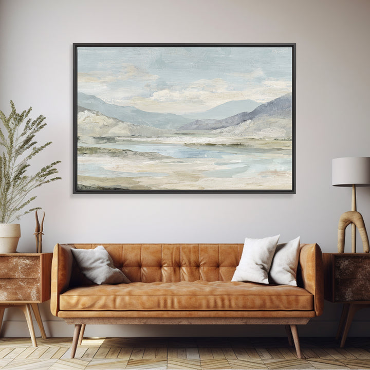Light Marble Texture Abstract Framed Canvas Print, Waiting Room Art, Fine Art Print, Waiting Room Decor, Abstract Art, Calm, WRA-3x2-100