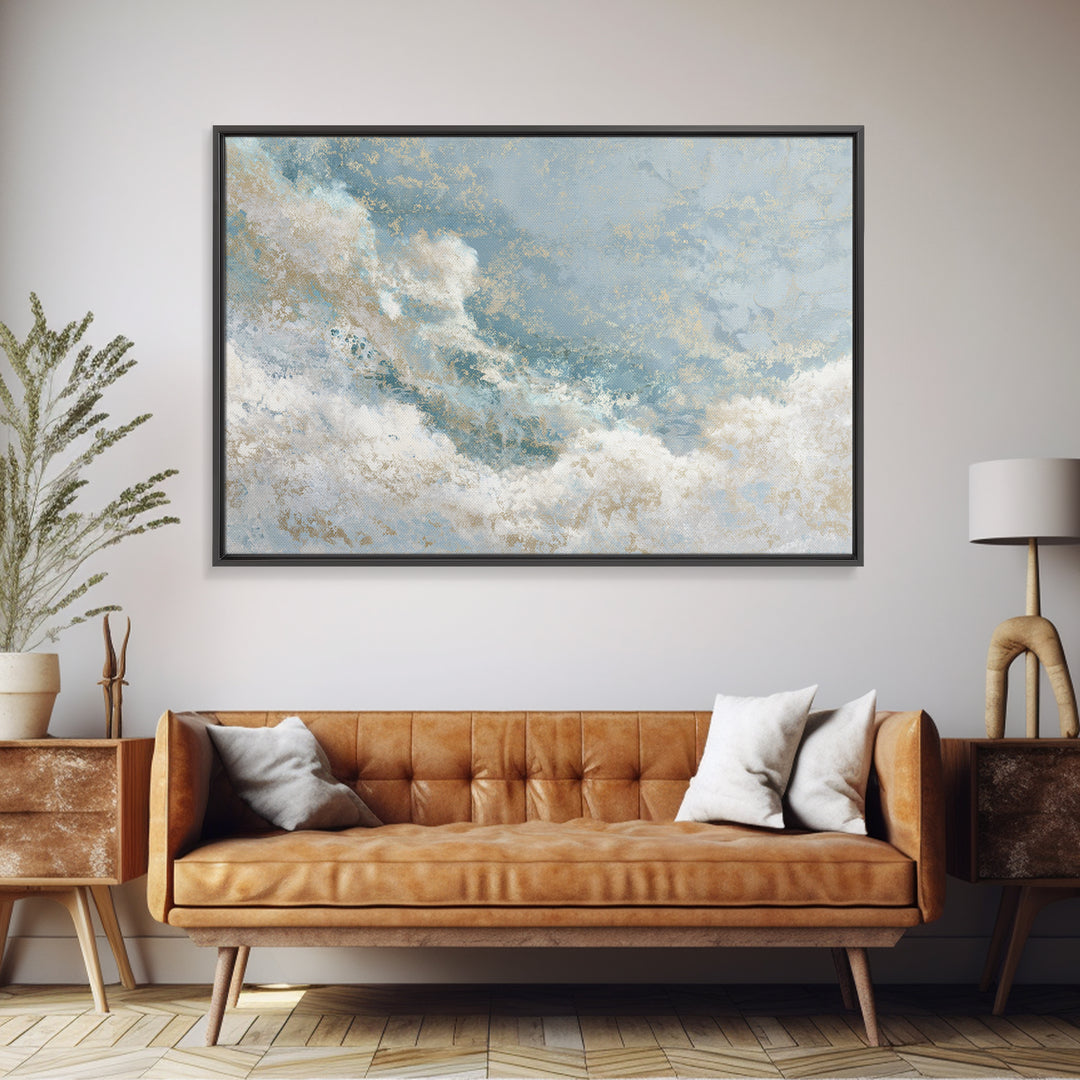 Soft Abstract Waves Canvas Print, Waiting Room Art, Office Wall Decor, Waiting Room Decor, Fine Art, Calm, Photography Print, WRA-3x2-30