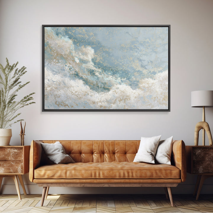 Soft Abstract Waves Canvas Print, Waiting Room Art, Office Wall Decor, Waiting Room Decor, Fine Art, Calm, Photography Print, WRA-3x2-30