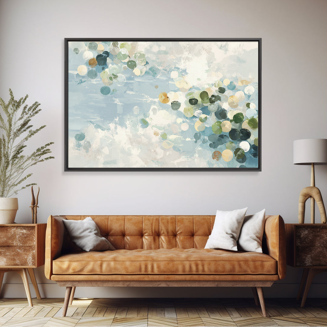 Abstract Circles Suggesting Calm Movement Canvas Print, Waiting Room Art, Floral Wall Art, Waiting Room Decor, Abstract Art, WRA-3x2-38