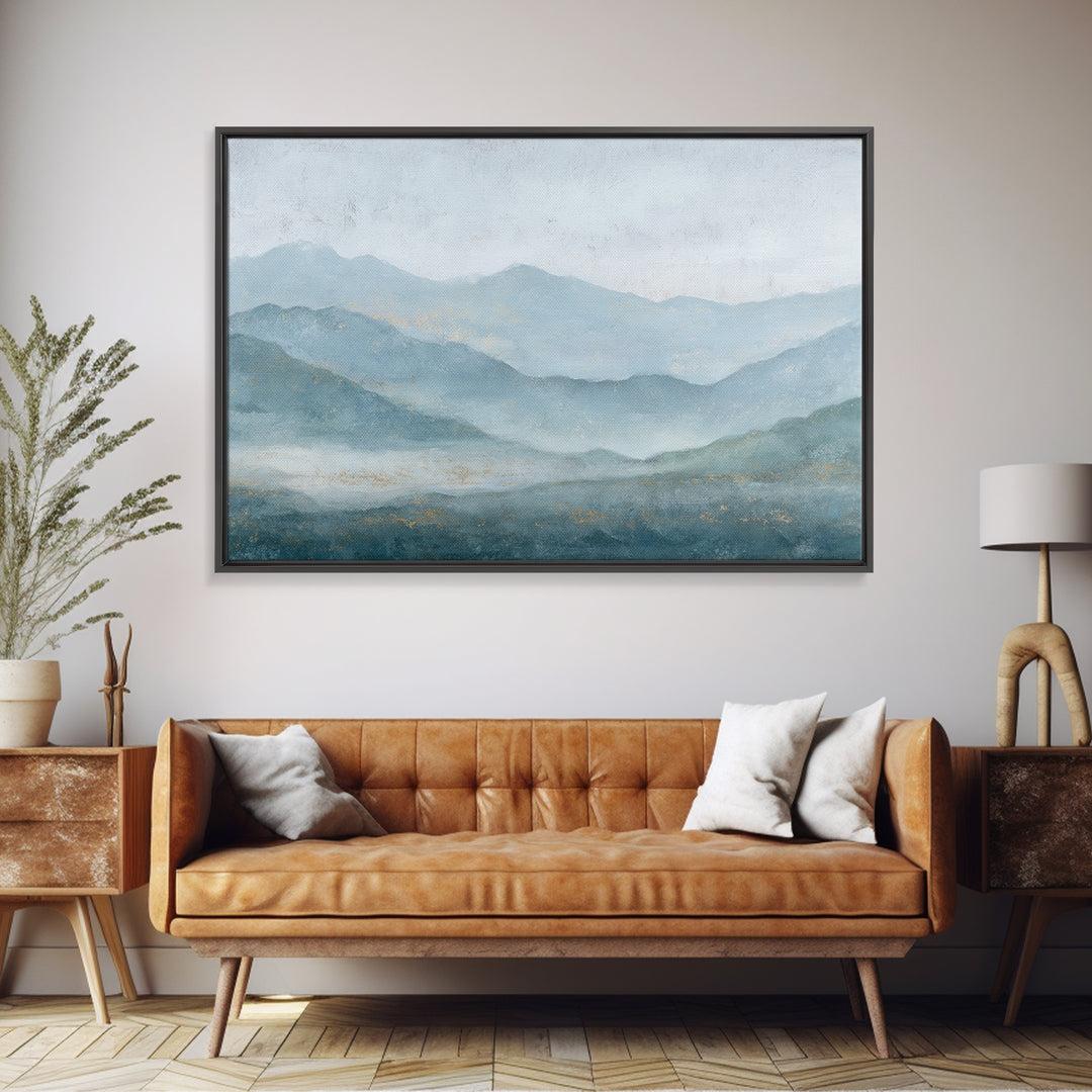 Simple Mountain Layers Canvas Print, Waiting Room Art, Modern Art, Waiting Room Decor, Fine Art, Calm, Therapy Office Decor, WRA-3x2-42