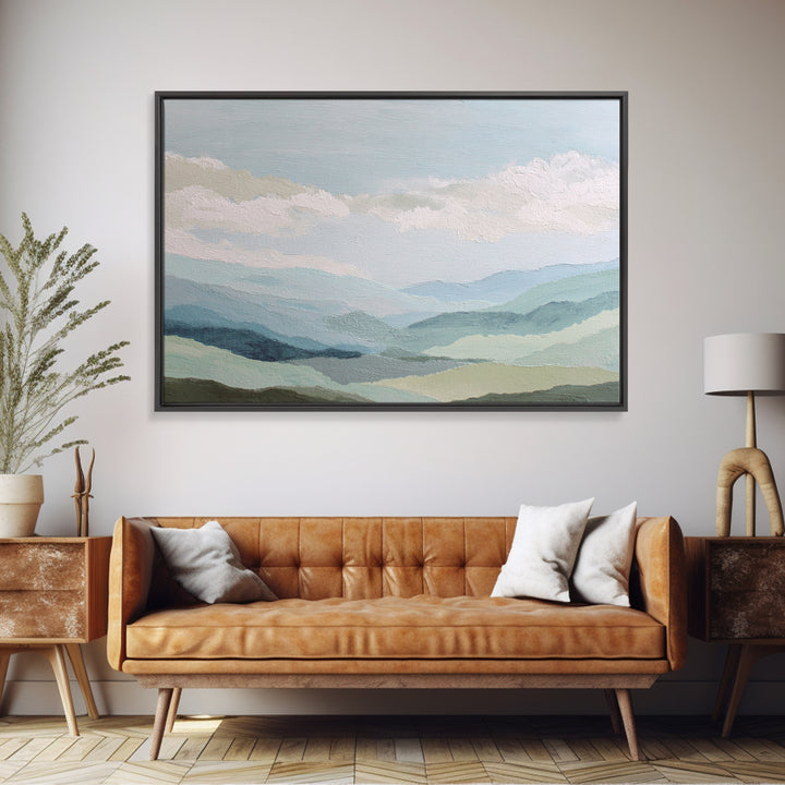 Calming Landscape with Open Sky and Gentle Canvas Print, Waiting Room Art, Minimalist Art, Waiting Room Decor, Fine Art, Calm, WRA-3x2-53
