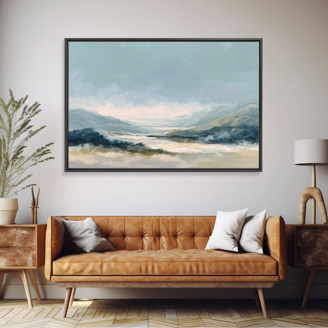 Soft Abstract Waves Canvas Print, Waiting Room Art, Office Wall Decor, Waiting Room Decor, Fine Art, Calm, Photography Print, WRA-3x2-54