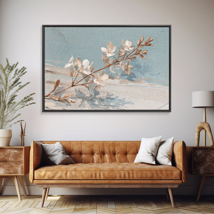 Coastal Horizon with Pale Sand and Water Canvas Print, Waiting Room Art, Digital Art Print, Waiting Room Decor, Fine Art, Calm, WRA-3x2-61