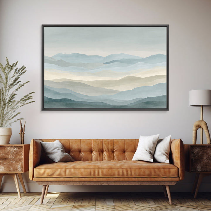 Simple Mountain Layers Canvas Print, Waiting Room Art, Modern Art, Waiting Room Decor, Fine Art, Calm, Therapy Office Decor, WRA-3x2-66